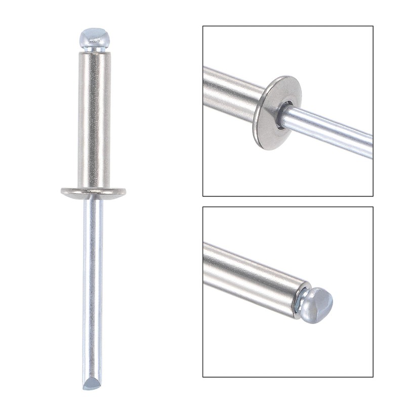 sourcing map Blind Rivets, 304 Stainless Steel Pull Rivets Core