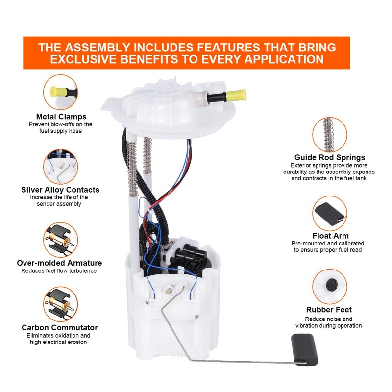 E7270M Fuel Pump Module Assembly For Ram 1500 V6 3.7L