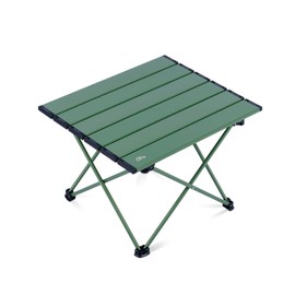 iClimb Ultralight Compact Camping Folding Table with Carry Bag (Green - S)