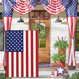 Kmxzint USA Garden Flag Small American Patriotic Garden Flags for Outside 12x18 Double Sided 3Ply Polyester 4th of July Garden Flag Memorial Day Flag Outdoor House Yard Lawn Holiday Decorations