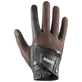 uvex Sumair - Riding Gloves for Adults - Stretchy - Optimal Ventilation - Black-Brown - 9