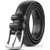 Mens Dress Belts Leather Black ALL GENUINE LEATHER' Classic Design