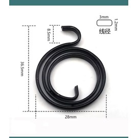 10-Piece Turnstile Handle Spring DIY Door Handle Spring Repair kit Left and Right Inner Door Handle 36.5 x 28 mm