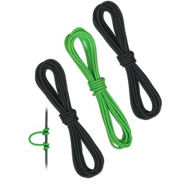 THREE ARCHERS Archery D-Loop Release Nock Durable Wire D Ring Nocking Loop Buckle (Black + Green)