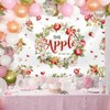AIBIIN 7x5ft Autumn Fall Apple Baby Shower Backdrop for Girl