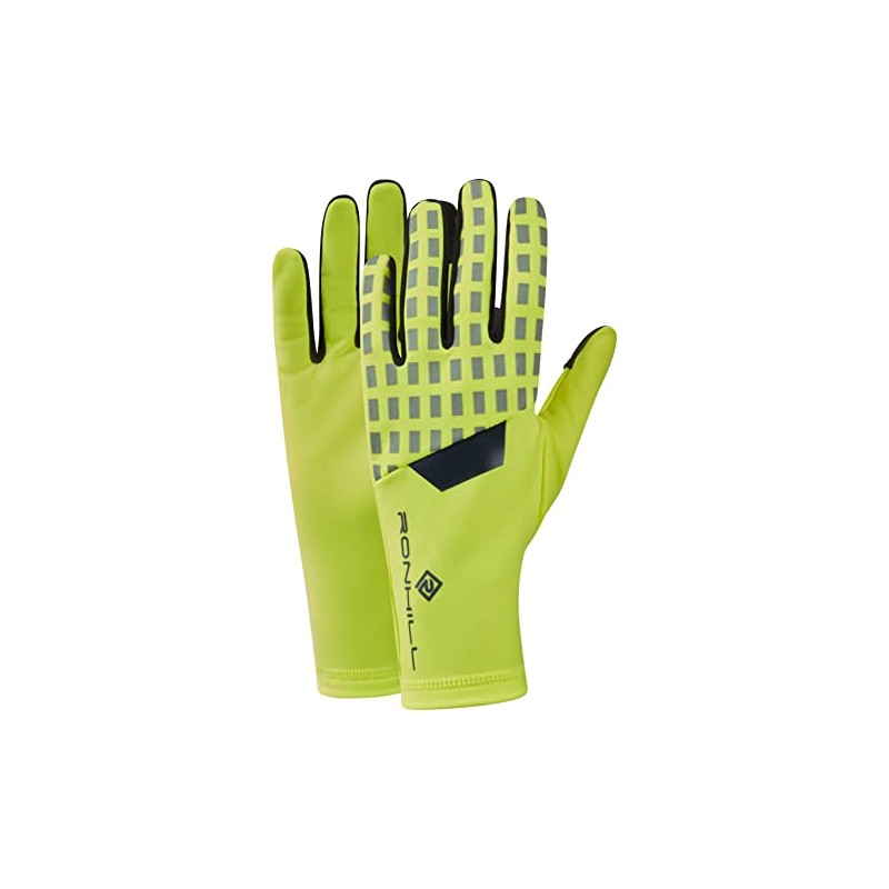 Ronhill Running, Afterhours Glove, FlYel/Charcoal/Rflct, M