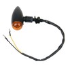 MotorToGo Black Bullet Motorcycle LED Turn Signal Indicators Blinkers with