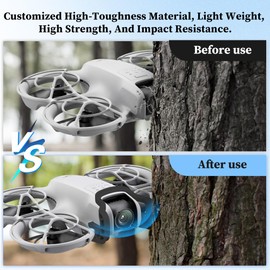 Gimbal Bumper Guard for DJI Neo Accessories Anti-Collision Protection Strip for DJI Neo Fly Combo Drone Accessories (Black)