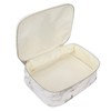 3Pcs Women Cosmetic Bag Marble Print Makeup Case Storage Handbag
