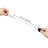 AMUU Name Tag Reel, Black, Set of 5, Clip Keychain,