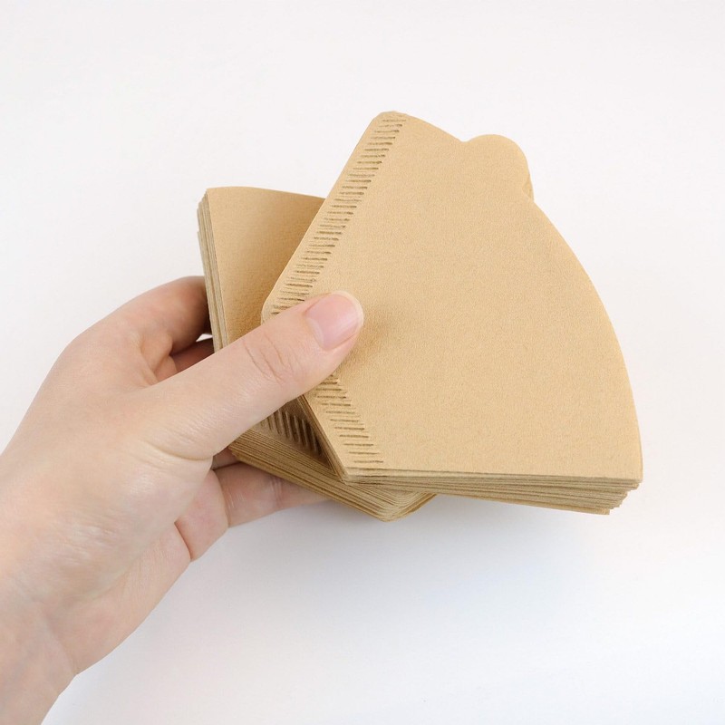100 Count Cone Coffee Filters Unbleached Cone Filters Disposable Natural