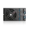 iStarUSA BPN-DE230P-BLACK 2x5.25 to 3x3.5 HDD 12g Rack with Independent