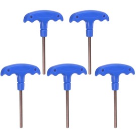 TA-VIGOR 5Pcs H5 T-Handle Hex Key Wrench, 5mm S2 Steel T-Key Allen Wrench Tool for Bike, Furniture, and Mechanical Repair