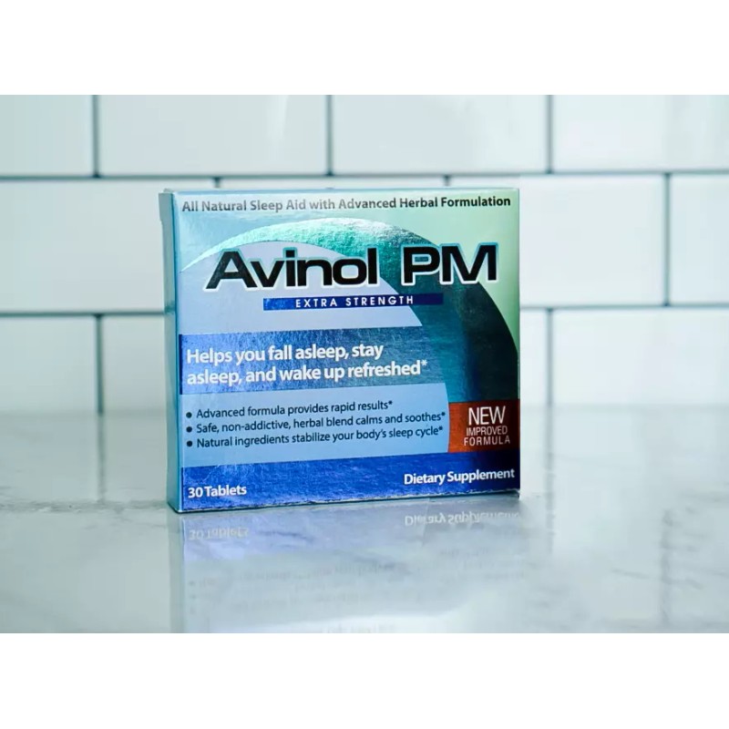 Avinol PM Extra Strength -Melatonina 5 mg Fórmula Natural con