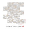 Targawerelax Tile Sticker Peel and Stick Wallpaper, Stick On Backsplash