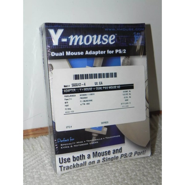 Y-Mouse Adapter Dual PS/2 Mouse AD: WHYM-002 Mouse and Trackball