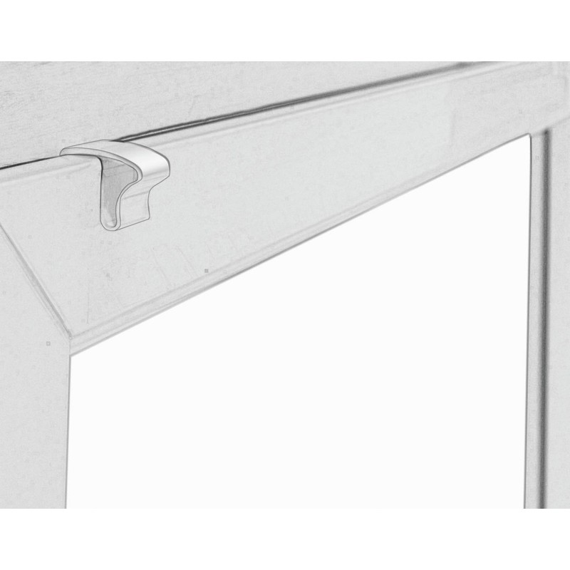 GARDINIA 2 x Universal Aluminium Venetian Blind Clamp Brackets Mounting