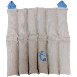 Compresa Ventral Abdominal Frío y Calor Semilla Mini Tela Tejida Artesanal para Cólicos 23x12 cm Rellena de Arroz Alpiste y Hierbas Aromáticas para Microondas y Congelador Portátil, Rosa