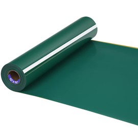HTV Iron on Vinyl 12Inch by 12ft Roll HTV Heat Transfer Vinyl for T-Shirt HTV Vinyl Rolls for All Cutter Machine - Easy to Cut & Weed for Heat Vinyl Design (12ft, Green)