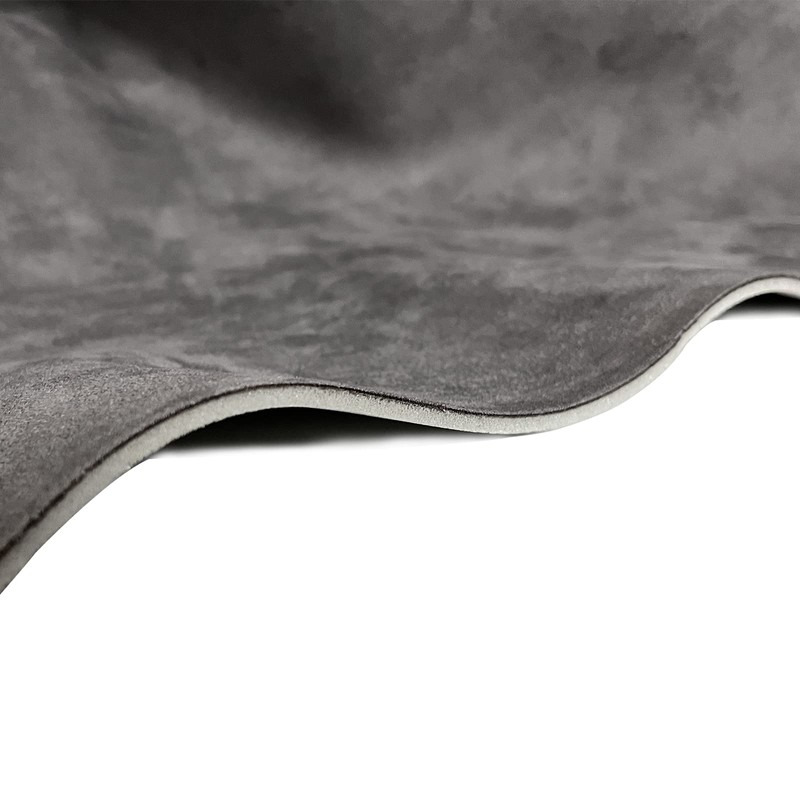Halero 96“ × 60“ Dark Gray Car Suede Headliner Fabric