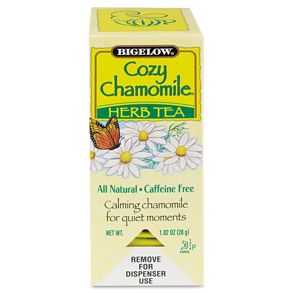 Bigelow Tea Herb Tea, Cozy Chamomile, 28 Count, (Pack of 2)