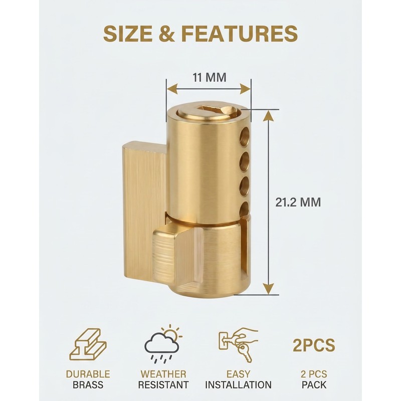TAVYTH 2 Piece Trailer Lock Clutch Lock with 2 Keys