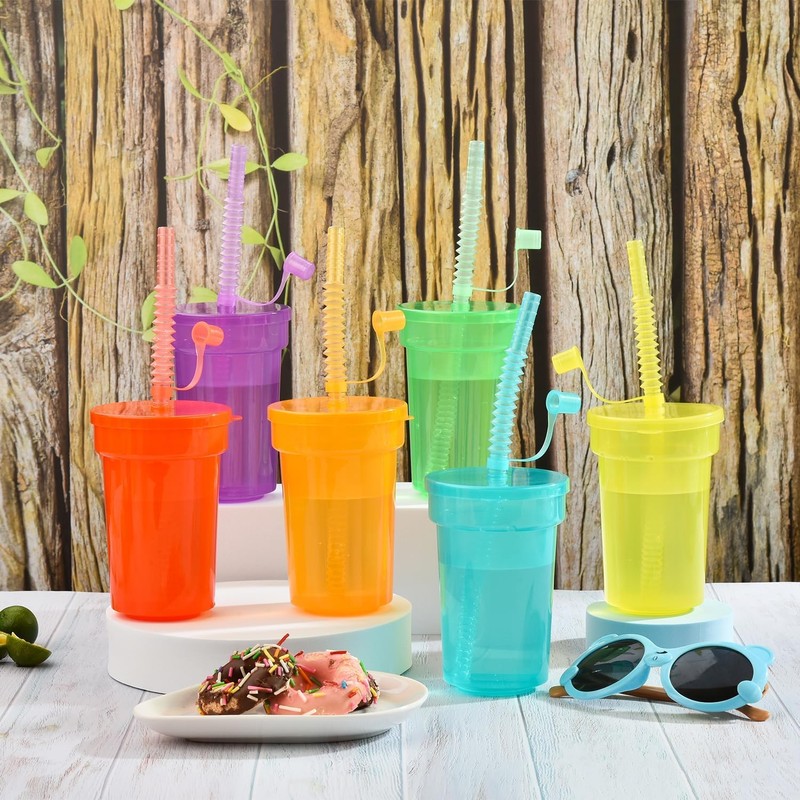 VITEVER Pack of 6 Children's Party Cups, Plastic Cups, Drinking