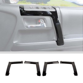 Voodonala for 4Runner Inner Door Handle Door Pull Cover Trim Decoration Garnish for Toyota 4Runner Interior Accessories 2010-2025+ 4pcs Black