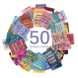 HOMANGA 50 Unique Motivational Cards for Employees, Gratitude, Employee Appreciation Cards, Kindness Thank You Notes for Coworkers, Affirmations Card for Coworkers, Teachers, Boss