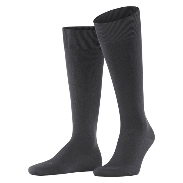 FALKE Men's Ultra Energizing M KH Cotton Knee Socks with Compression 1 Pair, Grey (Anthracite 3110) - Calf Circumference W3, 45-46, Grey (anthracite 3110) - calf circumference W3