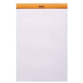 Rhodia Classic Staple Bound Blank Paper Pad 8.25 X 12.5 (N 19)