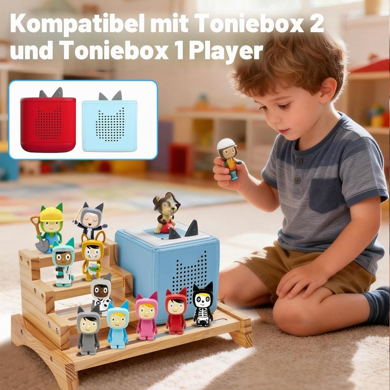 Gieanoo 3-Tier Tonie Shelf, Tonie Display Stand for Toniebox 2