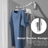 Clothes Fan Foldable Stainless Steel Wall Hanger Adjustable Space-Saving 5
