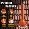 VIVIDA #3 Silicone Metal Roof Pipe Flashing Boot, High Temp