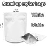 100 Pack 4x5 Inches Mylar Bag, Matte Zipper Bags for