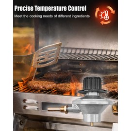 Gas Grill Control Valve with Knob Fit for Masterbuilt Smoke Hollow 205 FM205 Regulator Valve