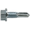 Power Pro Premium Self-Drilling Metal Screws, Zinc Plated Steel, Hex