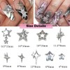 KACHIMOO 55pcs Nail Charms y2k Star Nail Charms 3D Nail