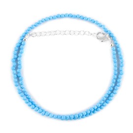 Natural Magnesite Howlite Gemstone Full Beaded Choker Necklace, Chakra Healing Crystals, Silver Plated Chain, Gift for Women, Birthday, Gemstones Jewelry, Statement Necklace 18 inch