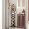 HOMEFORT 10-Tier Vertical Shoe Rack, Corner Shoe Tower, Slim Shoe