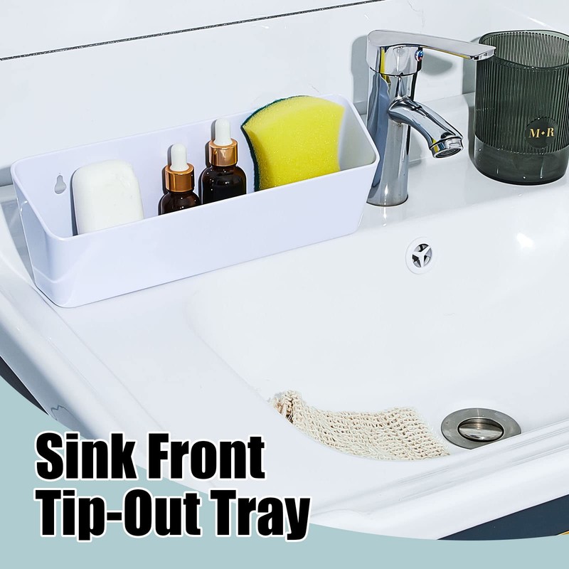 Umigy 2 Pack 11" Tip Out Tray for Sink with