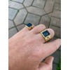Men's 14k Gold Over Real Solid 925 Sterling Silver Ring