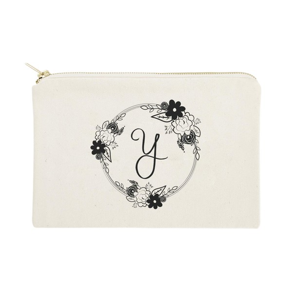 The Cotton & Canvas Co. Personalized Monogram Floral Initial Y