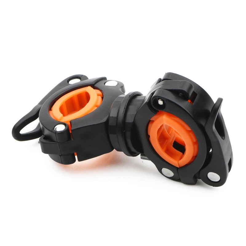 Rowiz Flashlight Holder, 360 Degree Rotation Bicycle Bike LED Light