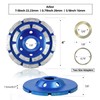 SALI 5pcs Diamond Concrete Grinding Wheel 4 1/2 inch for