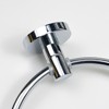 Towel Holders for Bathrooms Wall Mounted - Round Chrome Towel