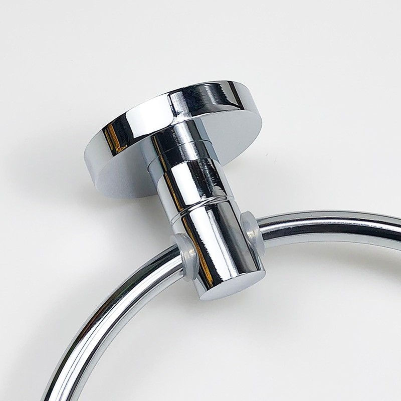 Towel Holders for Bathrooms Wall Mounted - Round Chrome Towel