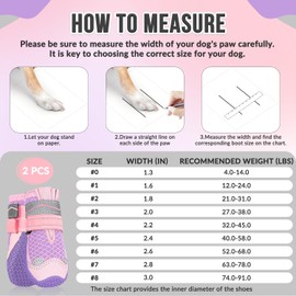 SlowTon Dog Boots for Injured Paws Waterproof, Breathable Dog Paw Protectors with Reflective Strip Dual Adjustable Washable Non-Slip Dog Shoes Comfortable Dog Snow Boot for Small Medium Large Dogs