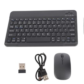 Keyboard and Mouse Combo Wireless Bluetooth Keyboard and Mouse Set Portable Matching Keyboard and Mouse for PC Laptop Black
