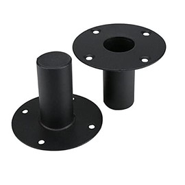 INGATO Speaker Mount Stand, 2-Pack Professional Metal Speaker Stand Lower Sound Stage Bottom Seat Mounting Base Tray 107x85mm/4.21"x3.34"